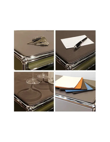 Lederauflage on top für Möbel von USM von Leather on Top B: 35 cm | betz-designmoebel.ch