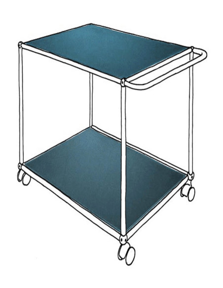 Lederauflage für Möbel von USM von Leather on Top B: 25 cm | betz-designmoebel.ch