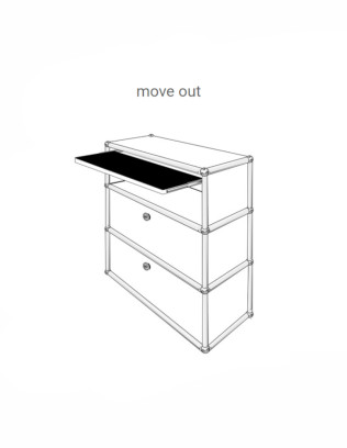 Lederauflage move out für Möbel von USM von Leather on Top | betz-designmoebel.ch