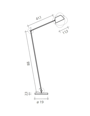 Stehleuchte IRIO L von Baltensweiler | betz-designmoebel.ch