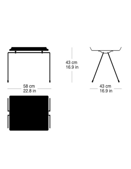 stapeltischchen t-7030 von Horgenglarus | betz-designmoebel.ch