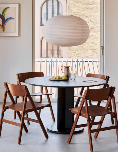 Säulentisch Chisel 29 Table round von HAY