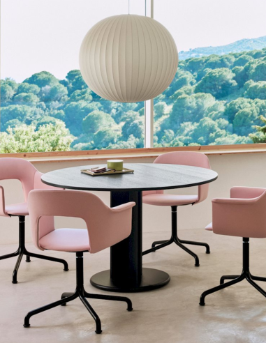 Säulentisch Chisel 29 Table round von HAY