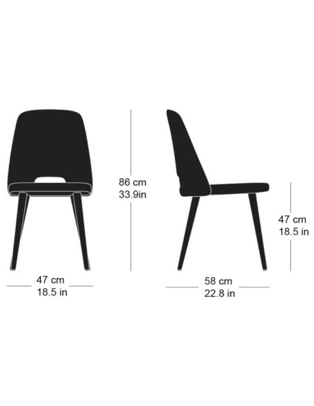 Stuhl diva 5-154 Horgenglarus | betz-designmoebel.ch