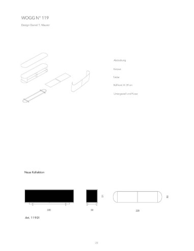 Longboard 119 von Wogg | betz-designmoebel.ch
