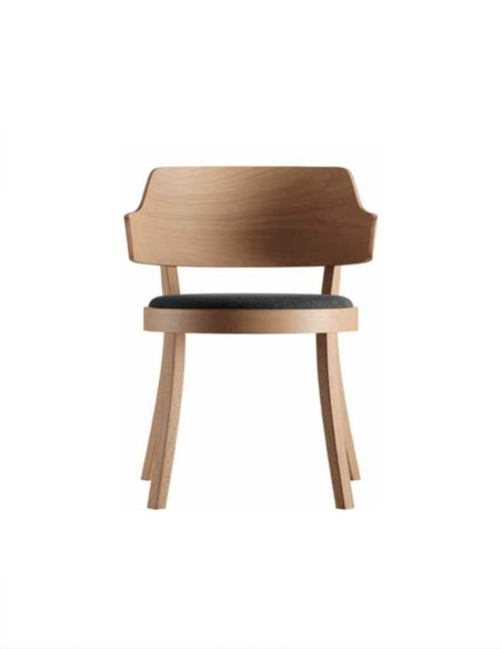 Holzstuhl seley 1-463 mit Sitzpolster von Horgenglarus | betz-designmöbel.ch
