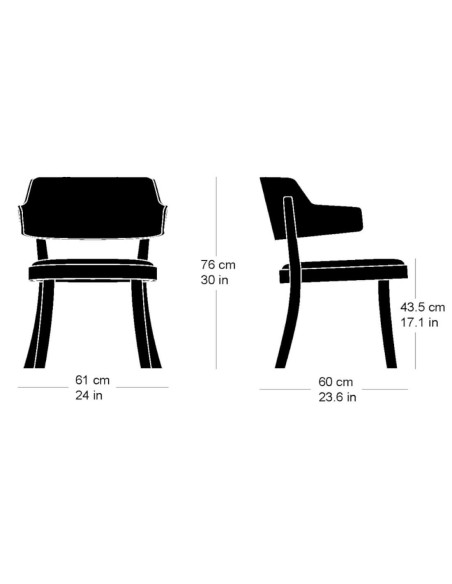 Stuhl seley 1-425 von Horgenglarus | betz-designmoebel.ch