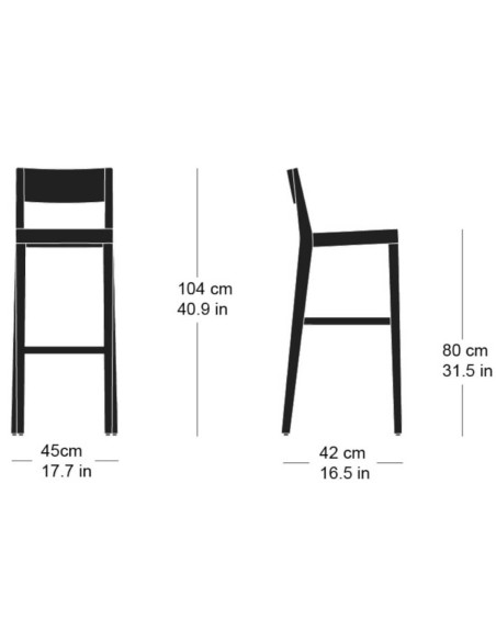 Barhocker miro mit Sitzbezug von Horgenglarus | betz-designmoebel.ch