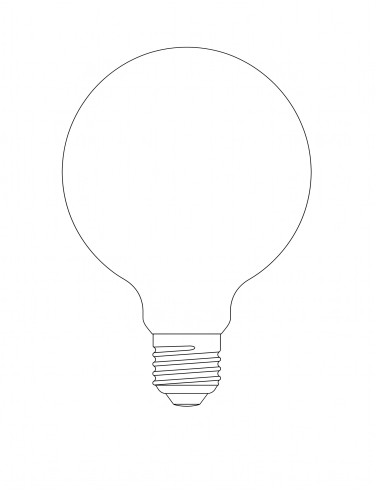 LED-Leuchtmittel Globe E27 (ø95) 8,4W 806lm CRI80 2700K von Marset | betz-designmöbel.ch.