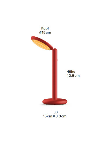 Tischleuchte Parrot Table Red von GRAU | betz-designmöbel.ch